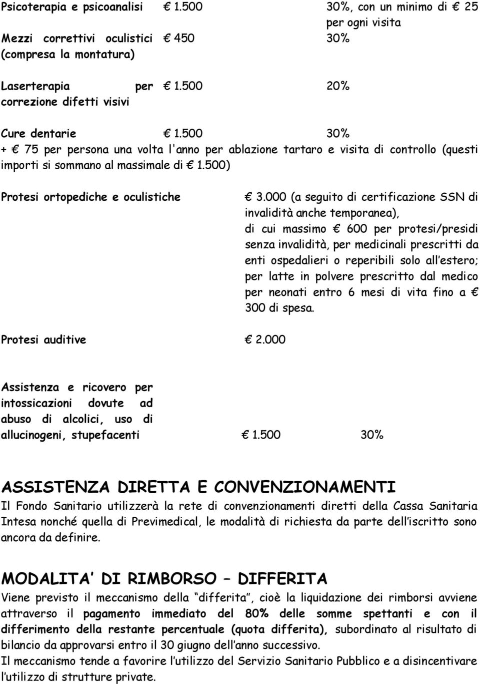 000 (a seguito di certificazione SSN di invalidità anche temporanea), di cui massimo 600 per protesi/presidi senza invalidità, per medicinali prescritti da enti ospedalieri o reperibili solo all