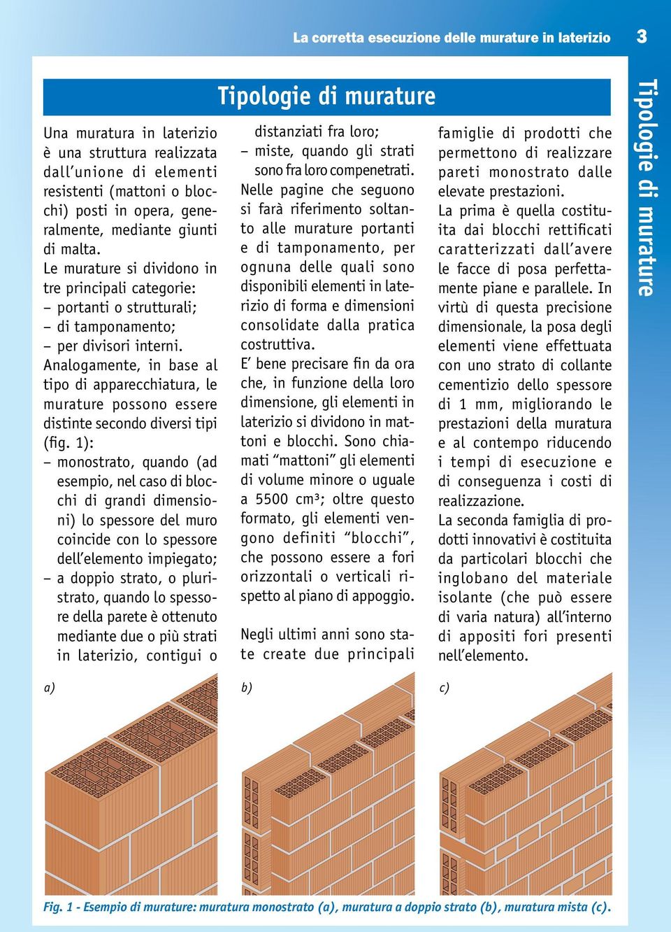 Analogamente, in base al tipo di apparecchiatura, le murature possono essere distinte secondo diversi tipi (fig.