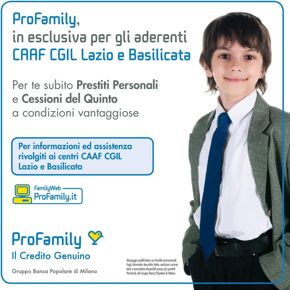 Lazio e Basilicata Messaggio pubblicitario con finalità promozionali.