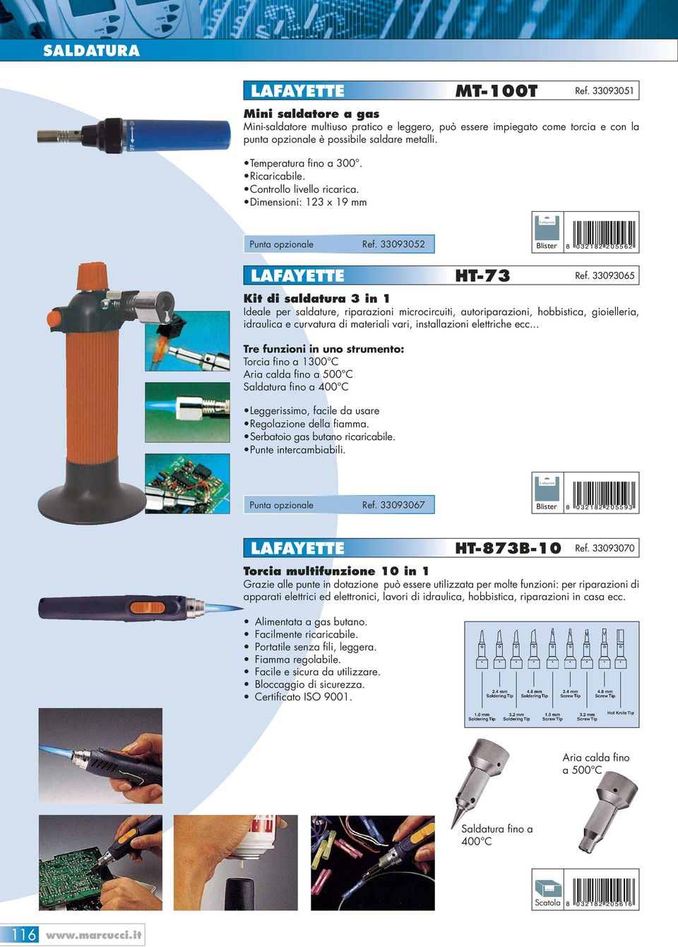 33093065 Kit di saldatura 3 in 1 Ideale per saldature, riparazioni microcircuiti, autoriparazioni, hobbistica, gioielleria, idraulica e curvatura di materiali vari, installazioni elettriche ecc.