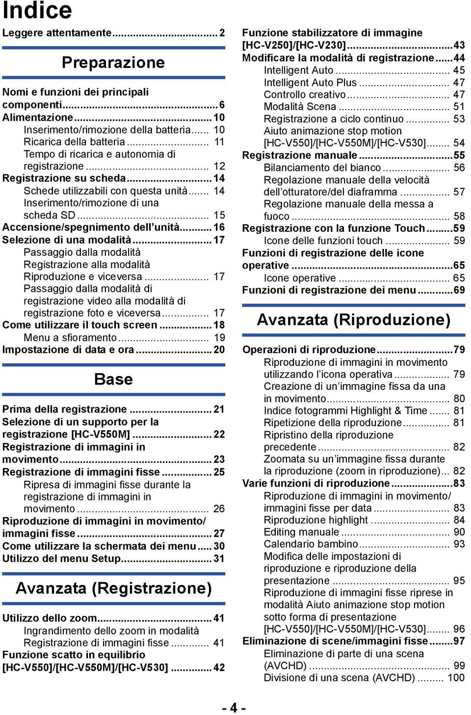 .. 15 Accensione/spegnimento dell unità...16 Selezione di una modalità...17 Passaggio dalla modalità Registrazione alla modalità Riproduzione e viceversa.