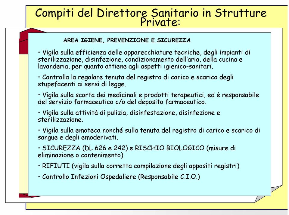 Controlla la regolare tenuta del registro di carico e scarico degli stupefacenti ai sensi di legge.