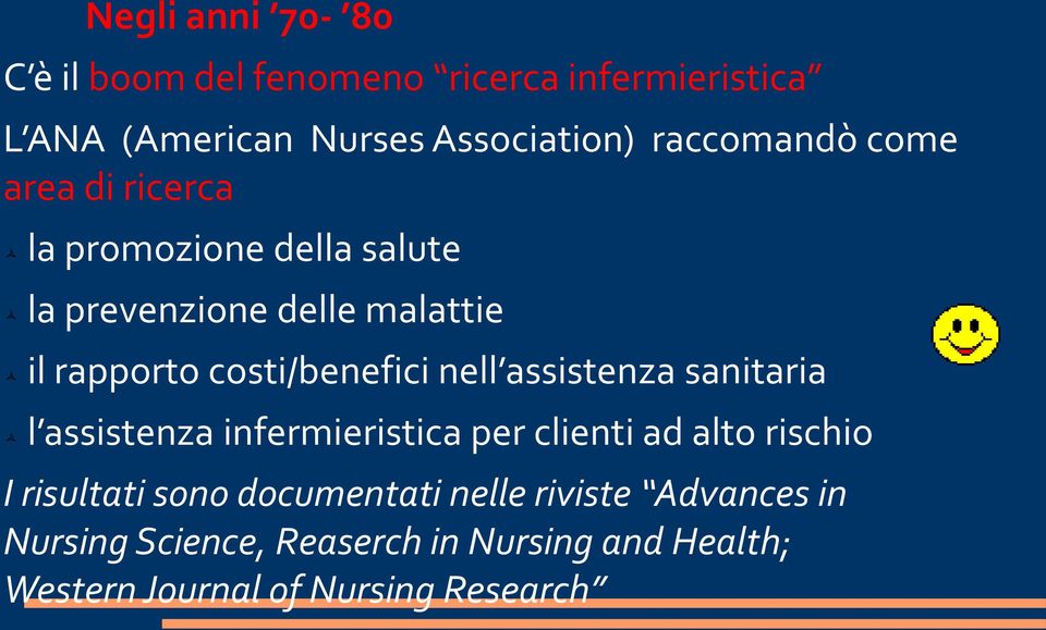 costi/benefici nell assistenza sanitaria l assistenza infermieristica per clienti ad alto rischio I risultati