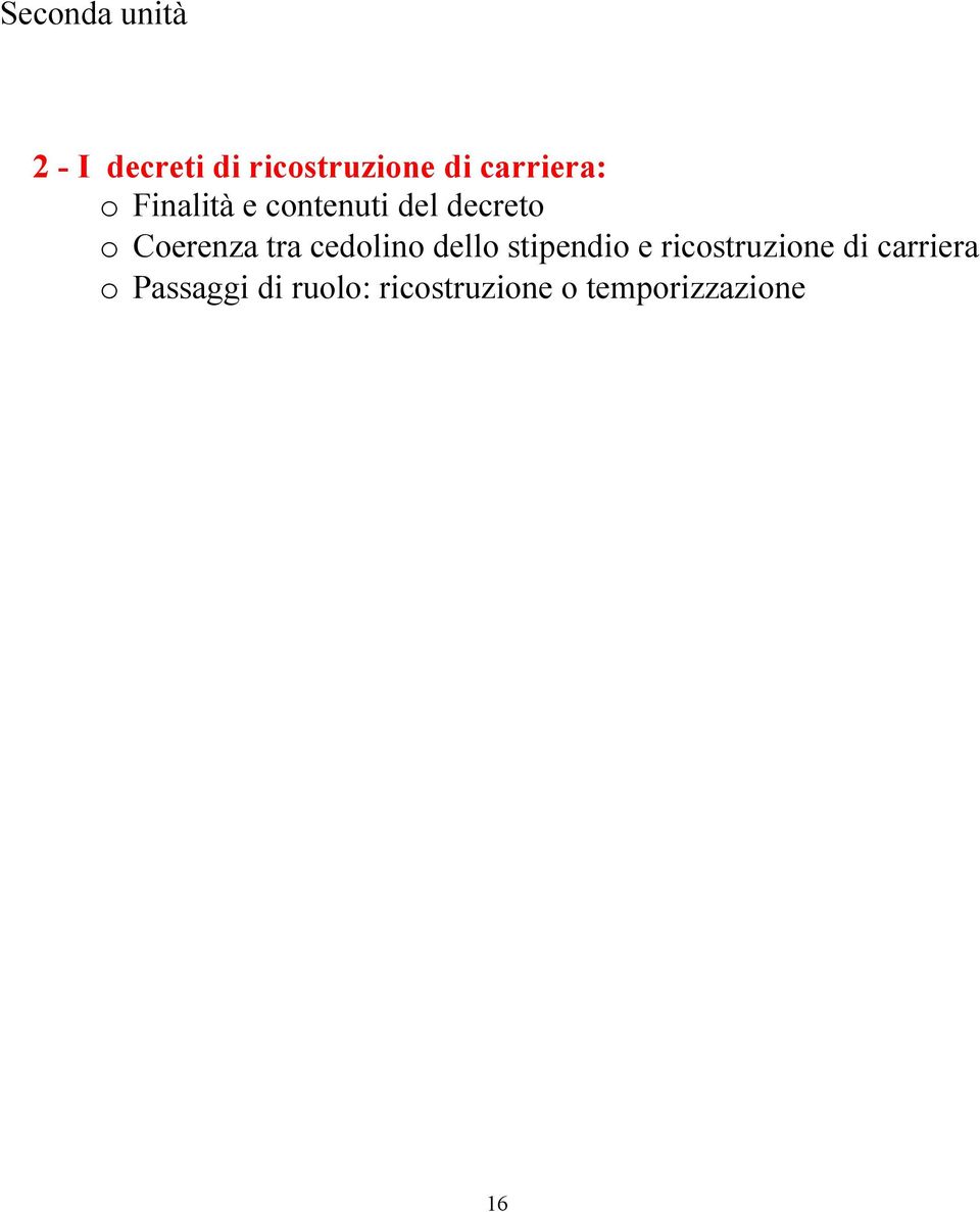 Coerenza tra cedolino dello stipendio e ricostruzione