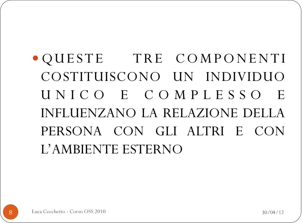 INFLUENZANO LA RELAZIONE DELLA