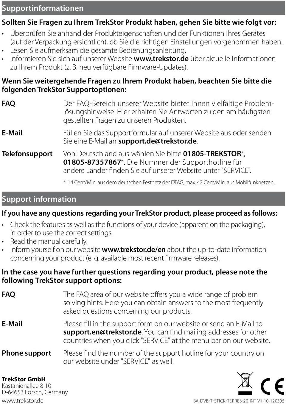 de über aktuelle Informationen zu Ihrem Produkt (z. B. neu verfügbare Firmware-Updates).