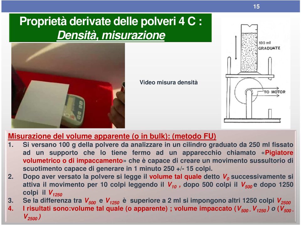 capace di creare un movimento sussultorio di scuotimento capace di generare in 1 minuto 25