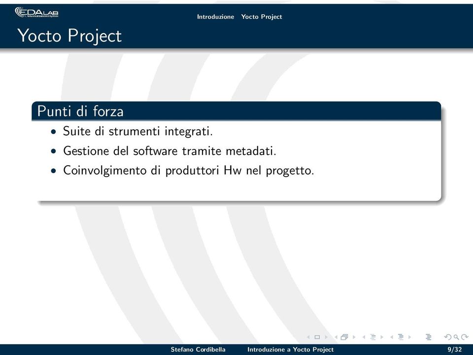 Gestione del software tramite metadati.