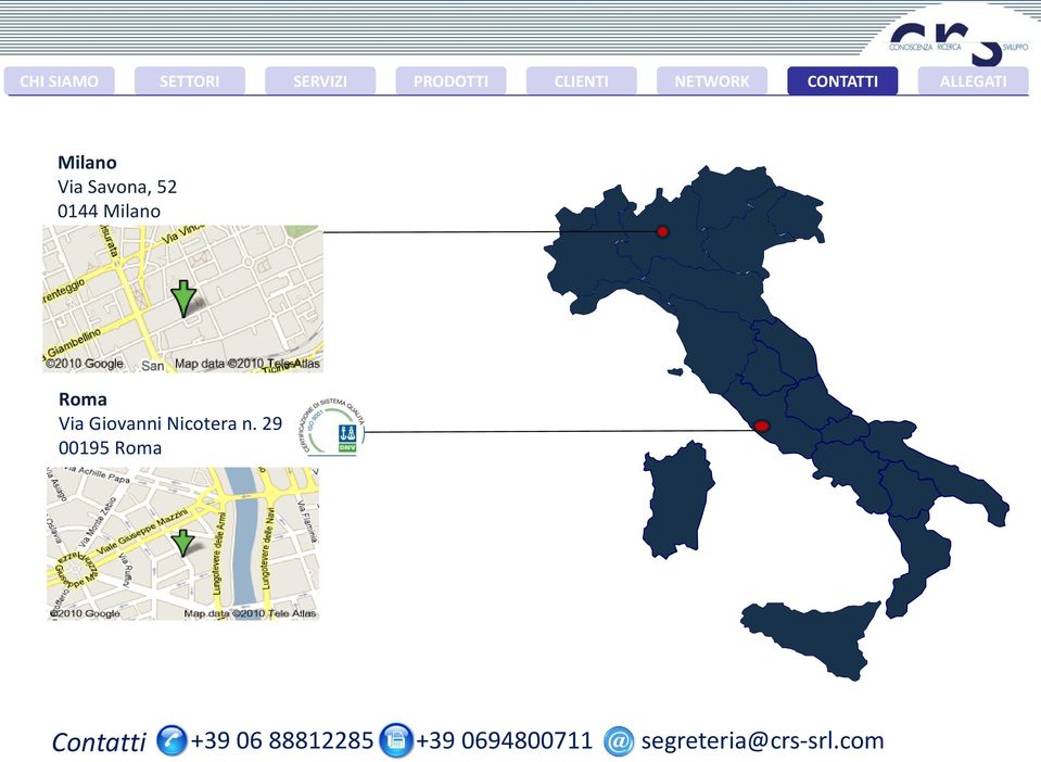 29 00195 Roma Contatti +39 06