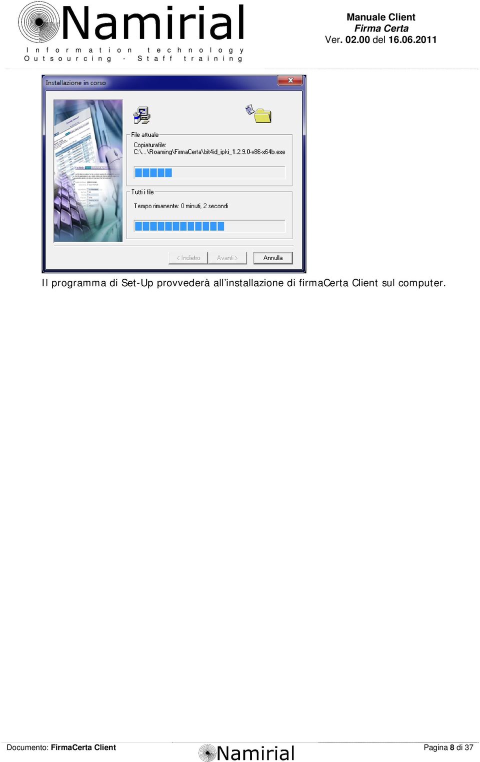 firmacerta Client sul computer.