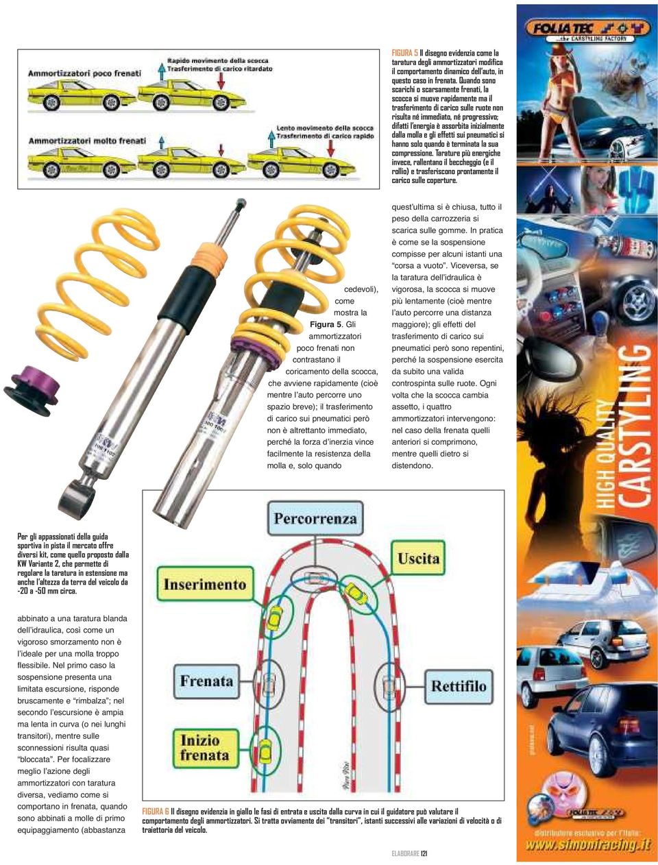 inizialmente dalla molla e gli effetti sui pneumatici si hanno solo quando è terminata la sua compressione.