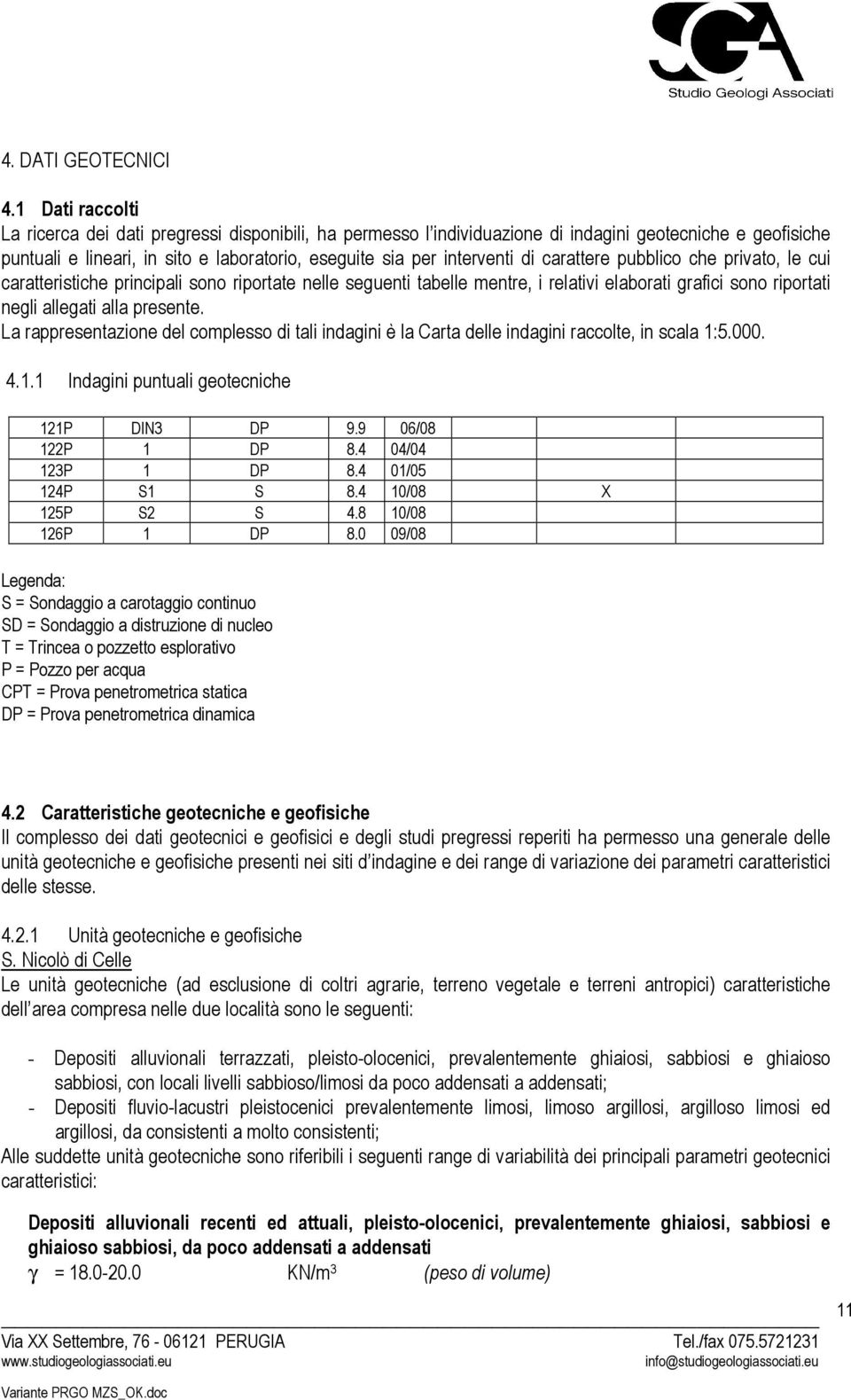 carattere pubblico che privato, le cui caratteristiche principali sono riportate nelle seguenti tabelle mentre, i relativi elaborati grafici sono riportati negli allegati alla presente.