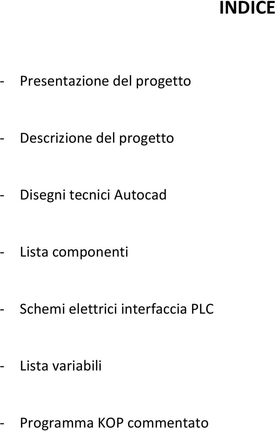 Autocad - Lista componenti - Schemi elettrici