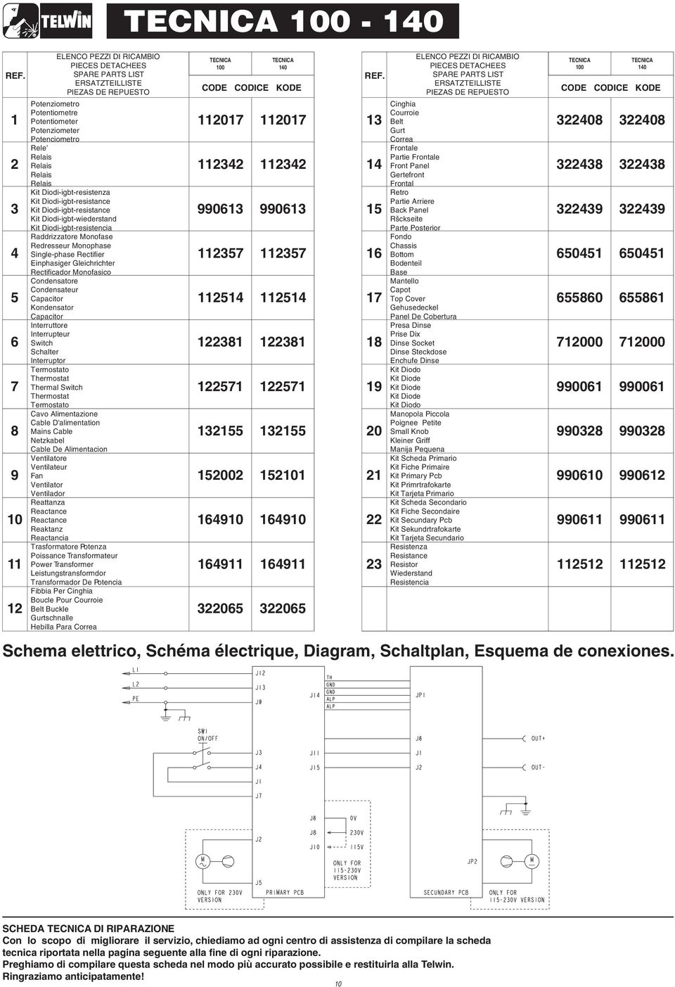 Single-phase Rectifier Einphasiger Gleichrichter Rectificador Monofasico Condensatore Condensateur Capacitor Kondensator Capacitor Interruttore Interrupteur Switch Schalter Interruptor Termostato