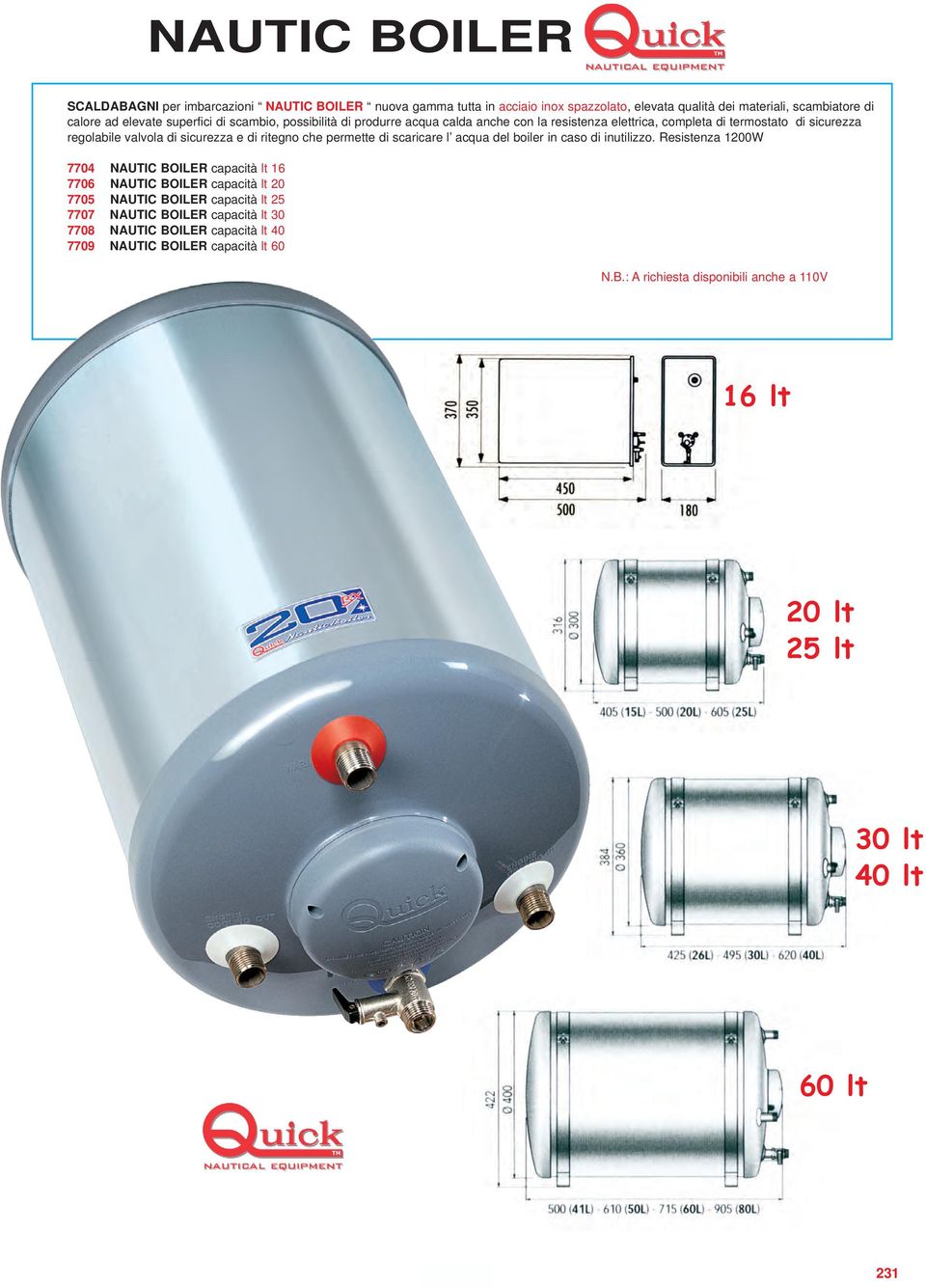 di scaricare l acqua del boiler in caso di inutilizzo.