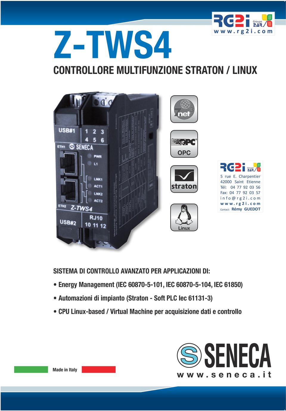 0870--0, IEC 80) Automazioni di impianto (Straton - Soft PLC Iec -) CPU