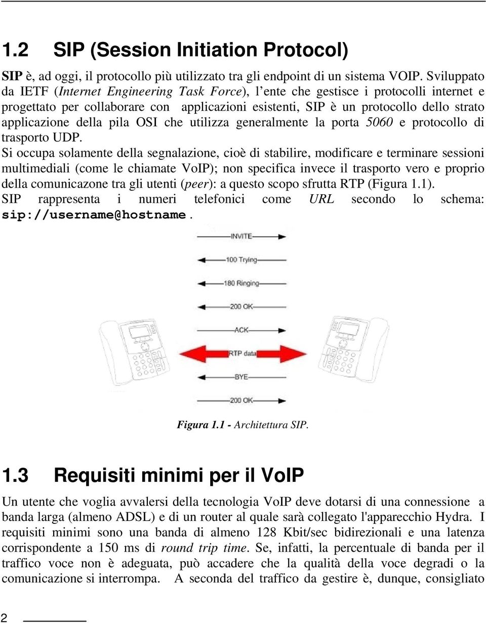 della pila OSI che utilizza generalmente la porta 5060 e protocollo di trasporto UDP.