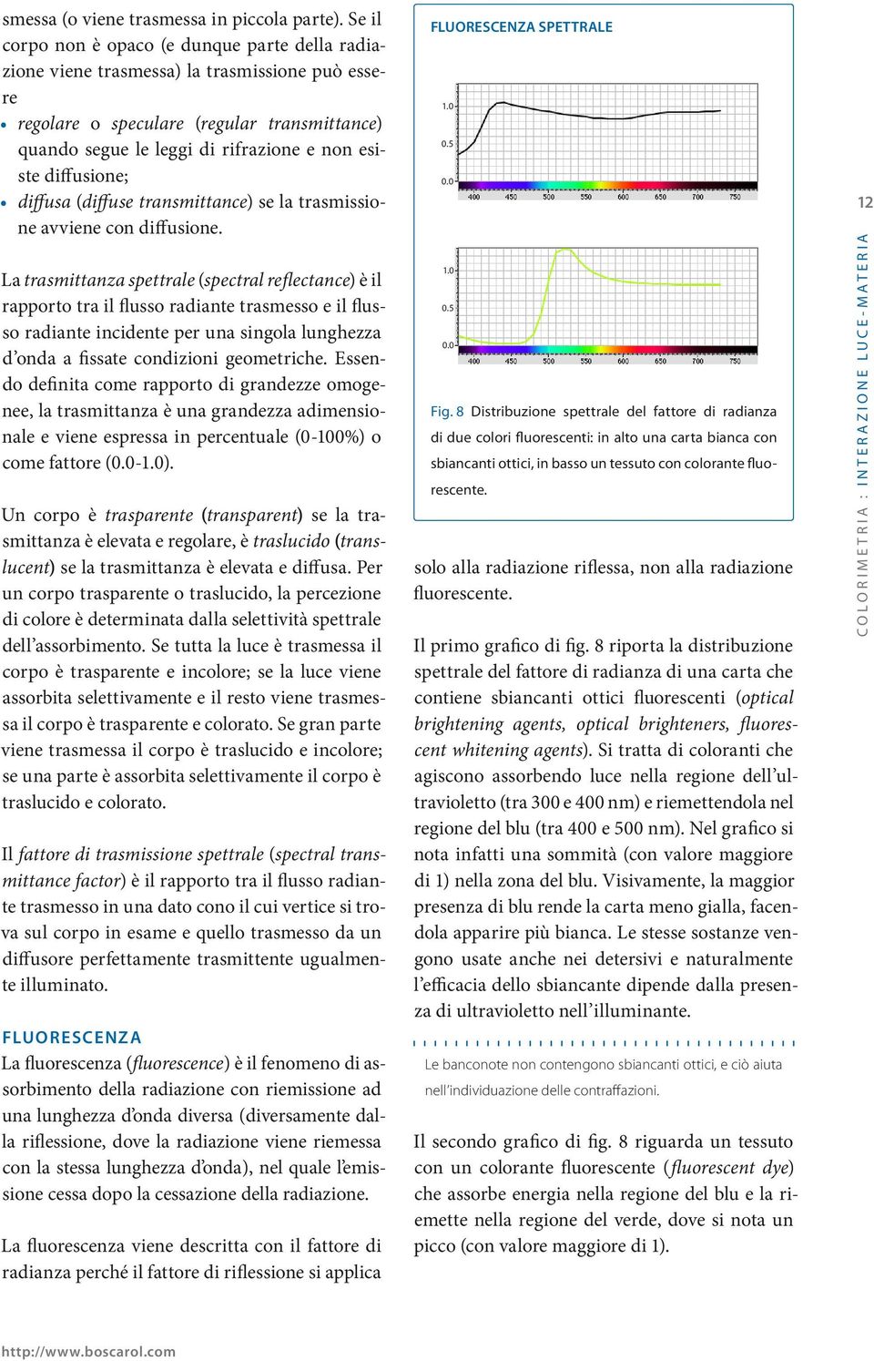 diffusione; diffusa (diffuse transmittance) se la trasmissione avviene con diffusione.