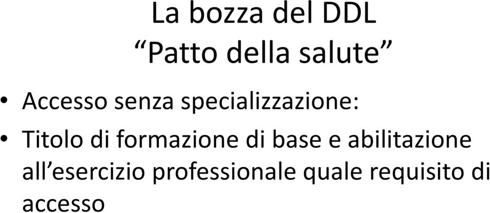 formazione di base e abilitazione all