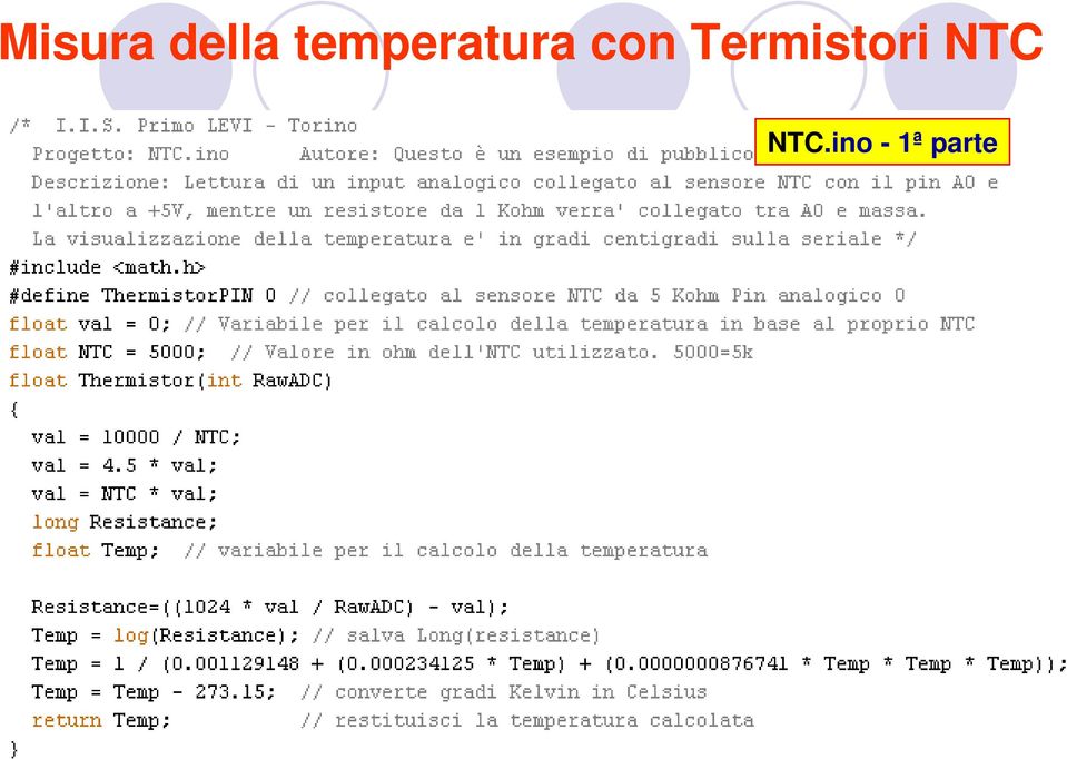 Termistori NTC