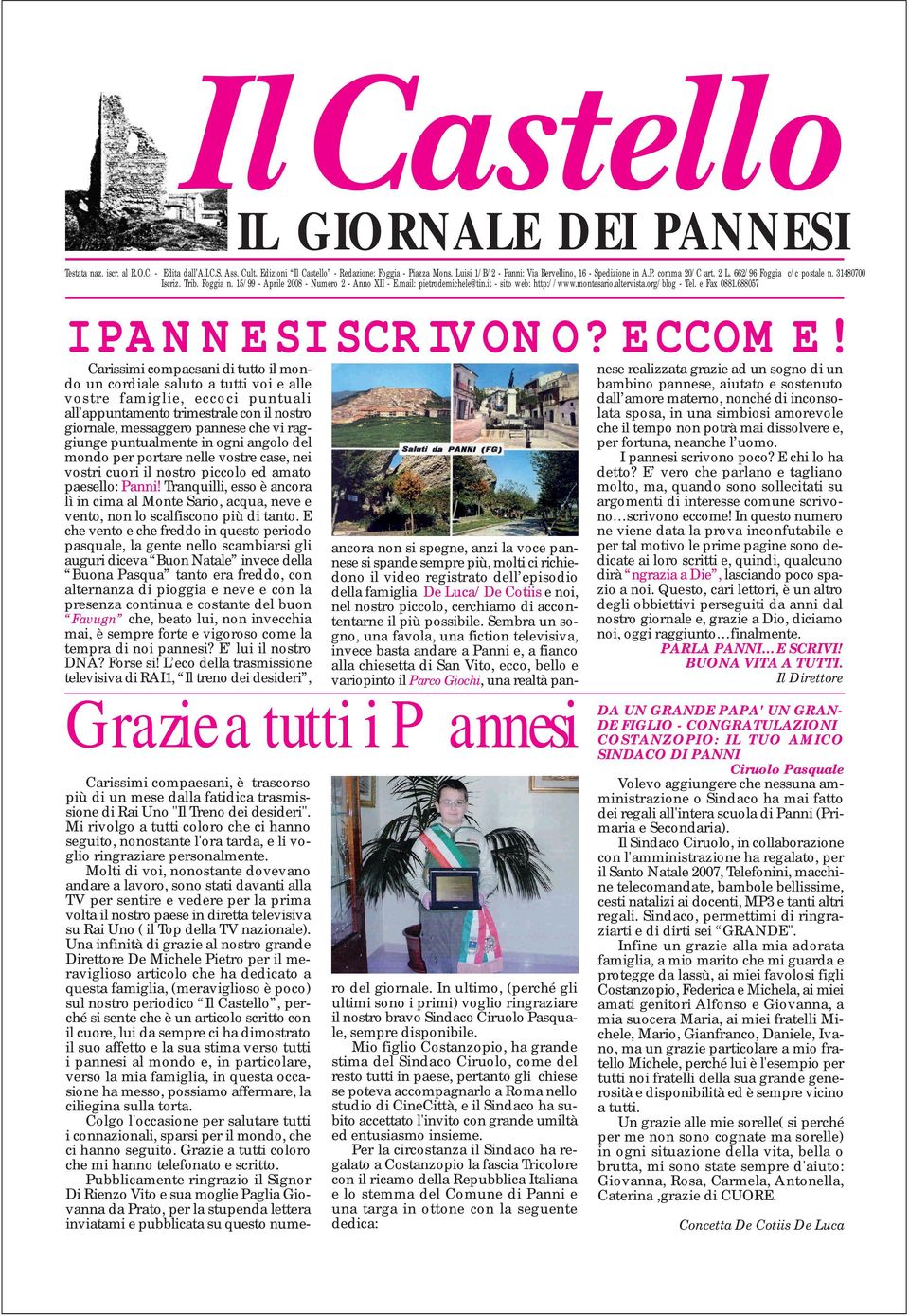 altervista.org/blog - Tel. e Fax 0881.688057 I PANNESI SCRIVONO? ECCOME!