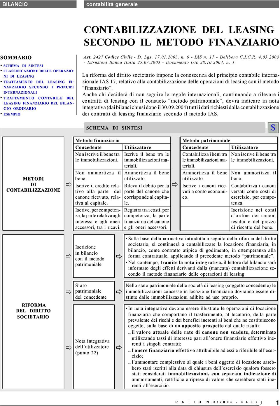 07.2003 - Documento Oic 28.10.2004, n.