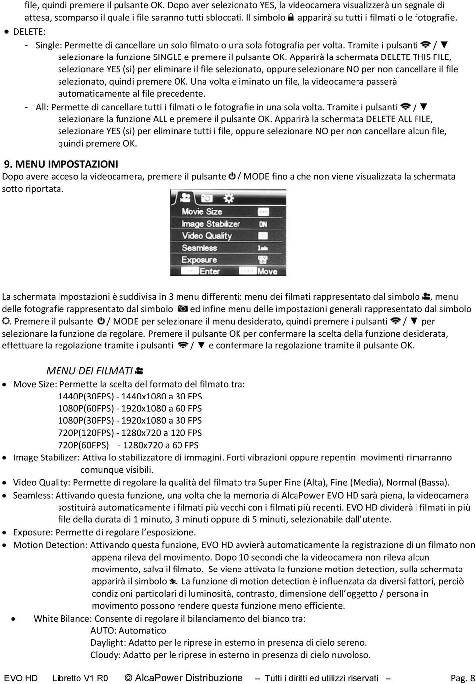 Tramite i pulsanti / selezionare la funzione SINGLE e premere il pulsante OK.