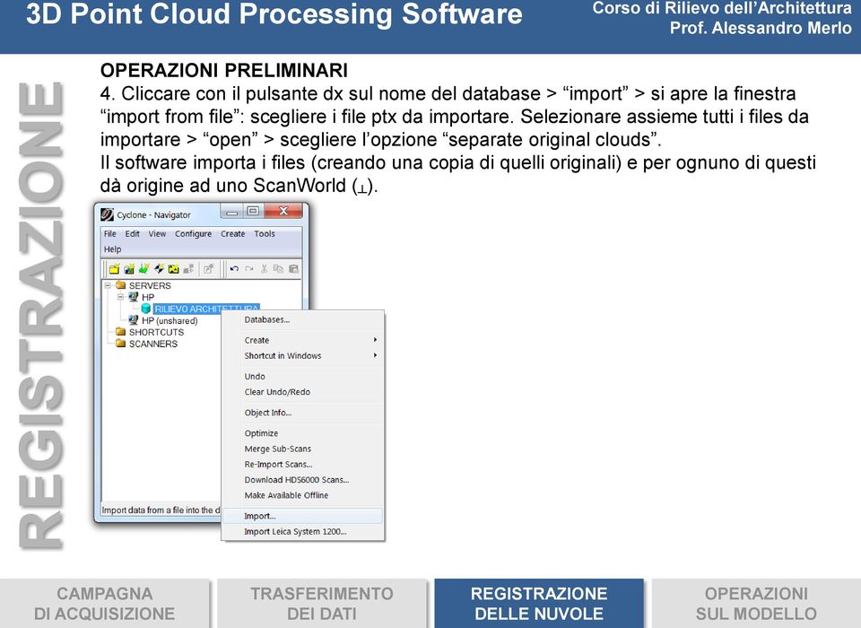 file : scegliere i file ptx da importare.