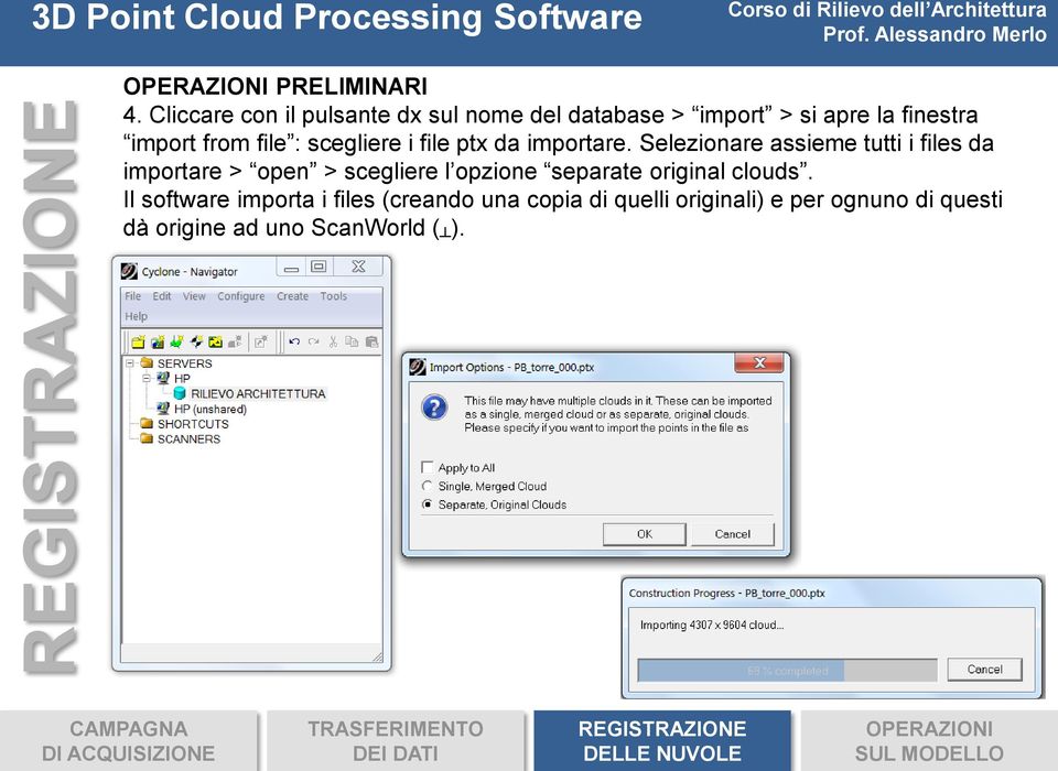 file : scegliere i file ptx da importare.