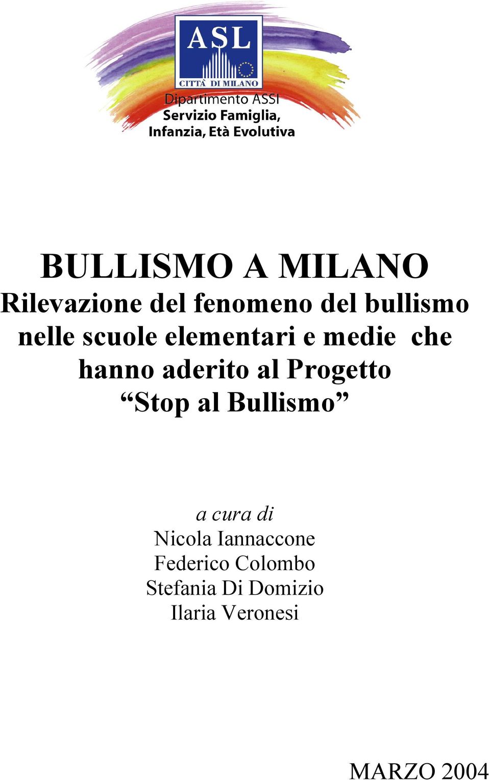 Progetto Stop al Bullismo a cura di Nicola Iannaccone