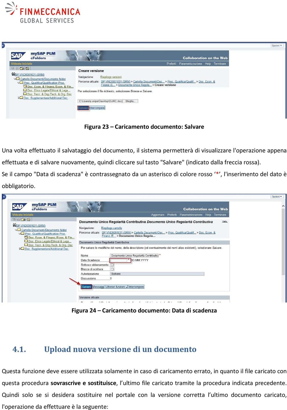 Figura 24 Caricamento documento: Data di scadenza 4.1.