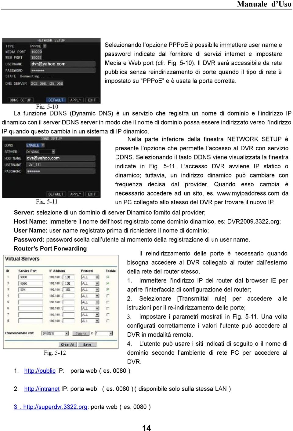 5-10 La funzione DDNS (Dynamic DNS) è un servizio che registra un nome di dominio e l indirizzo IP dinamico con il server DDNS server in modo che il nome di dominio possa essere indirizzato verso l