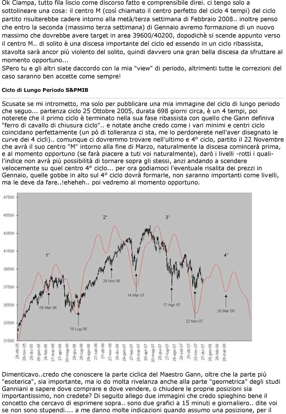 . inoltre penso che entro la seconda (massimo terza settimana) di Gennaio avremo formazione di un nuovo massimo che dovrebbe avere target in area 39600/40200, dopodichè si scende appunto verso il