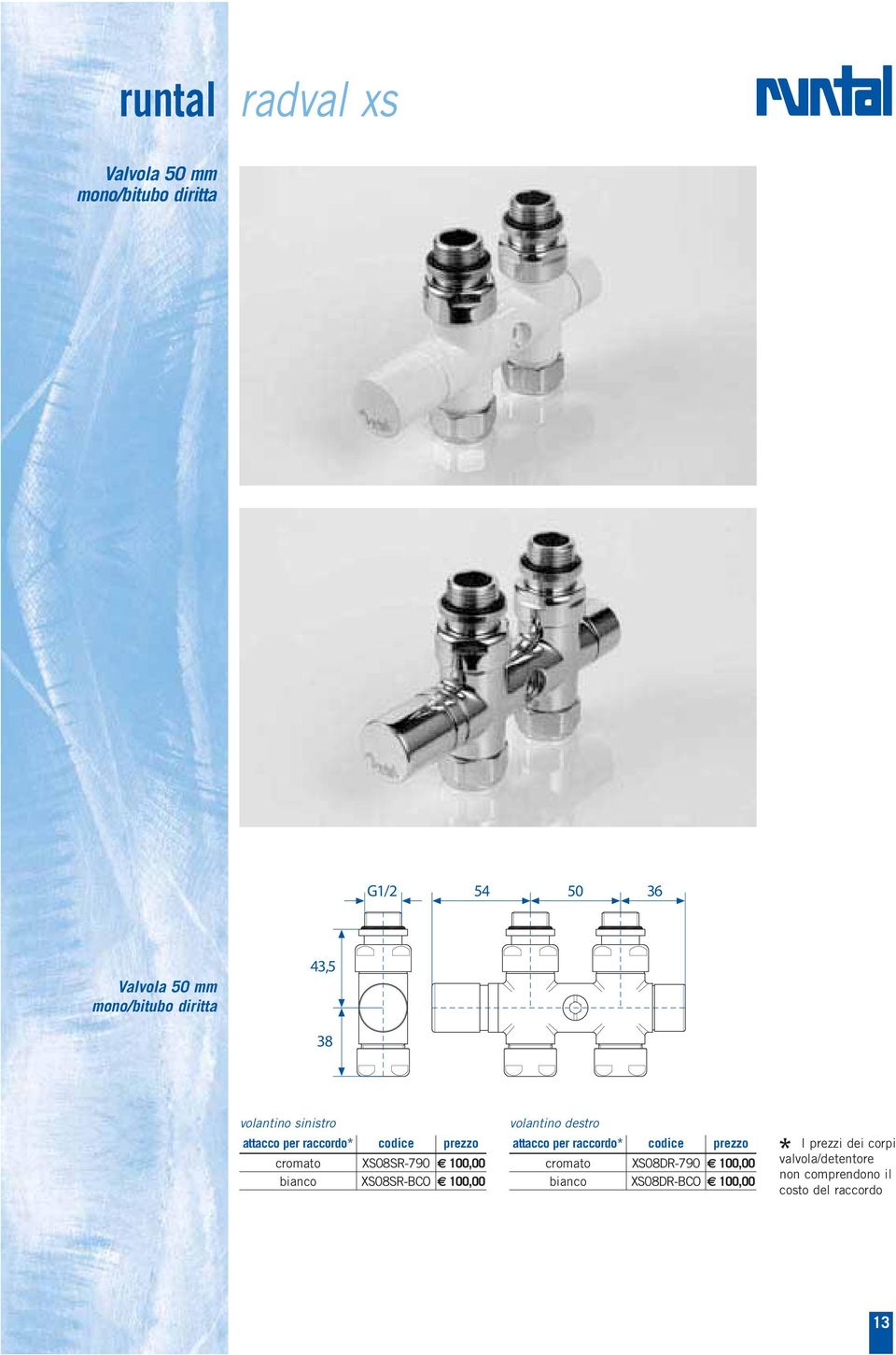 cromato XS08SR-790 100,00 bianco XS08SR-BCO 100,00 volantino