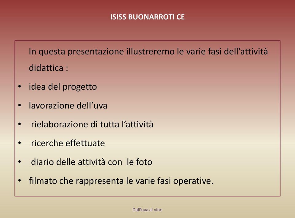 rielaborazione di tutta l attività ricerche effettuate diario