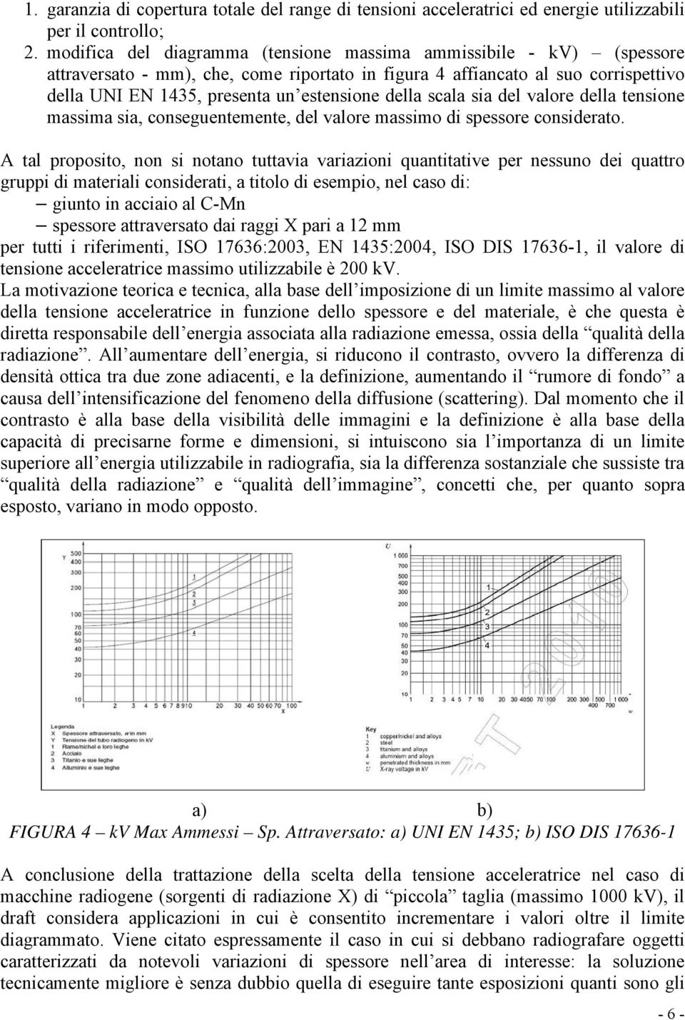 della scala sia del valore della tensione massima sia, conseguentemente, del valore massimo di spessore considerato.