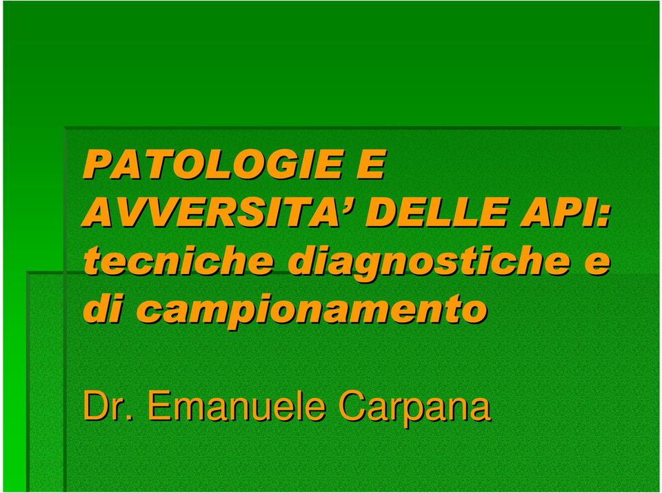 diagnostiche e di