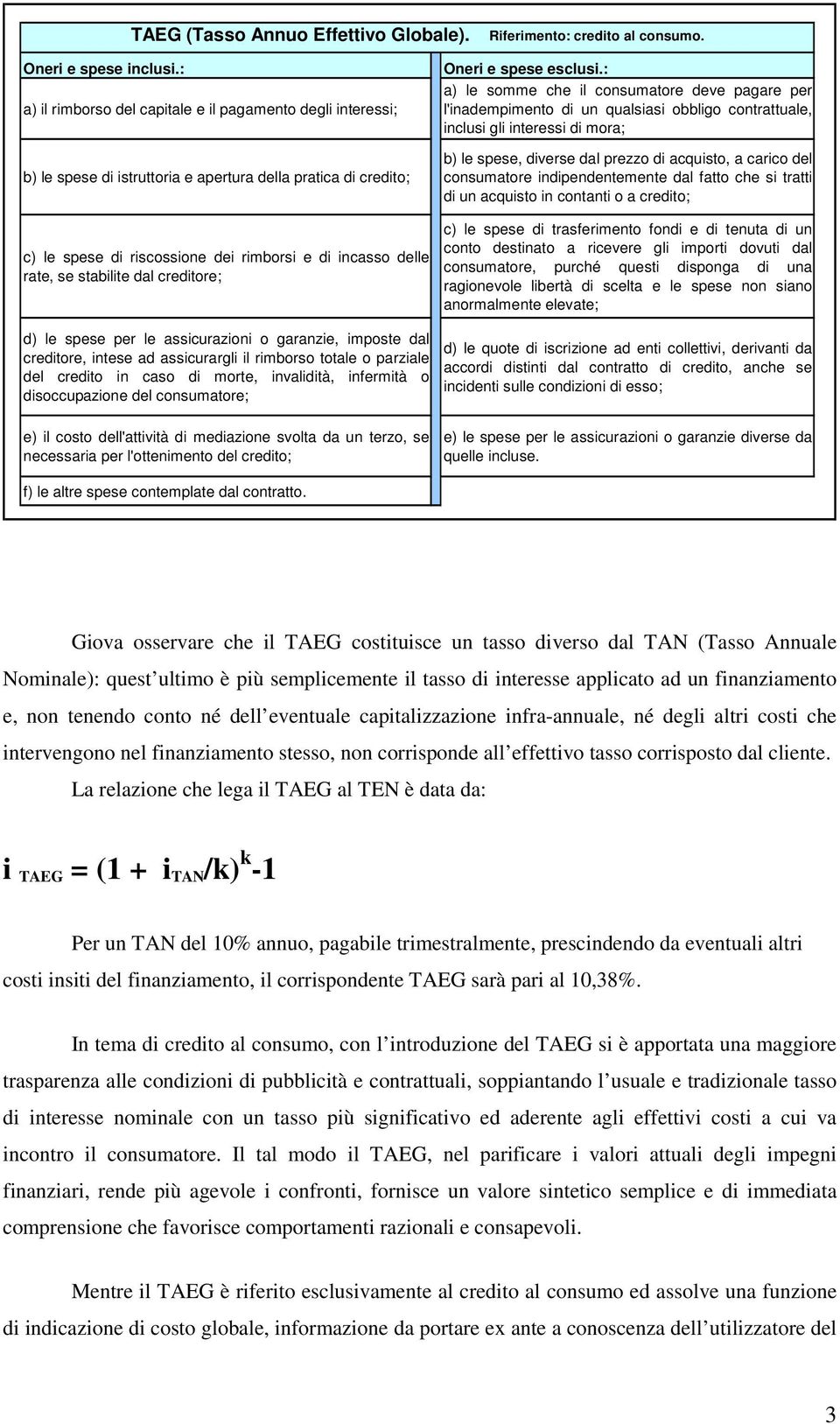 stabilite dal creditore; Oneri e spese esclusi.