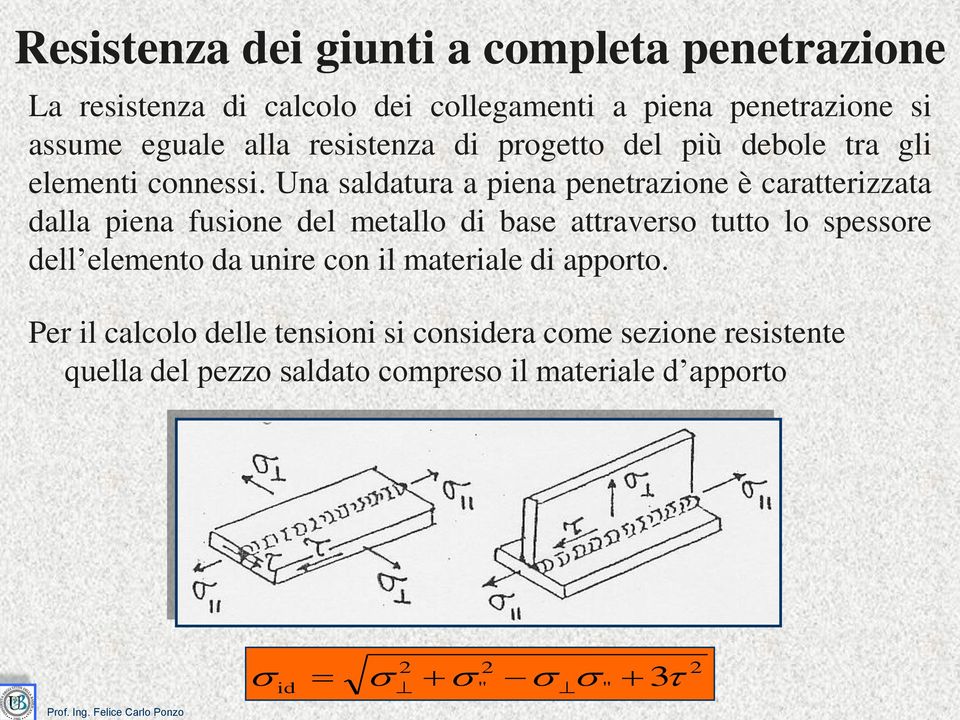 Una saldatura a piena penetrazione è caratterizzata dalla piena fusione del metallo di base attraverso tutto lo spessore dell