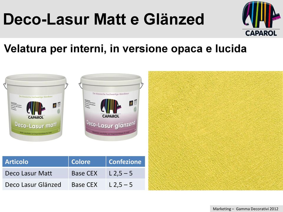 Articolo Colore Confezione Deco Lasur Matt