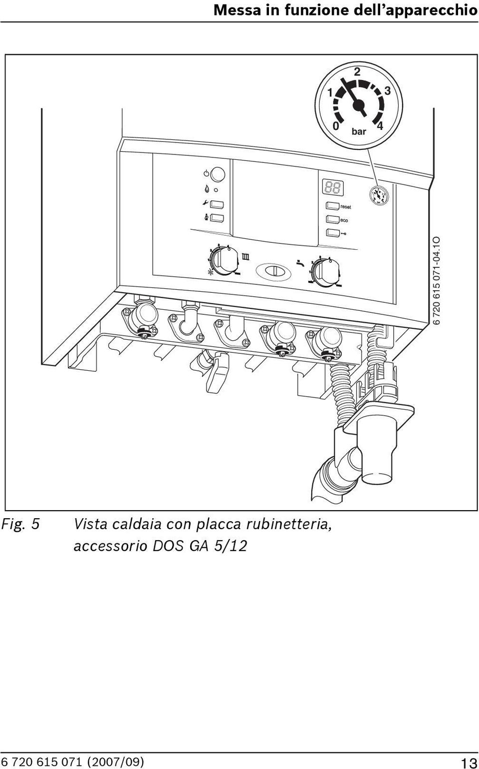 5 Vista caldaia con