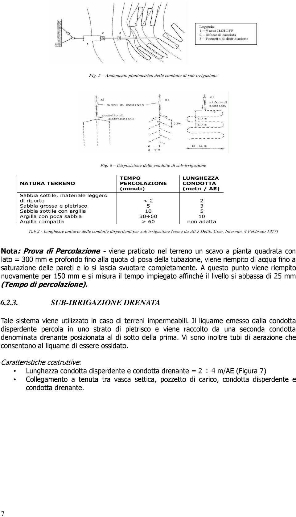 6.2.3. SUB-IRRIGAZIONE DRENATA Tale sistema viene utilizzato in caso di terreni impermeabili.