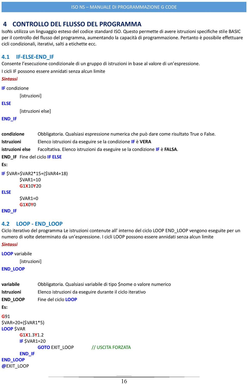 Pertanto è possibile effettuare cicli condizionali, iterativi, salti a etichette ecc. IF-ELSE-END_IF Consente l esecuzione condizionale di un gruppo di istruzioni in base al valore di un espressione.