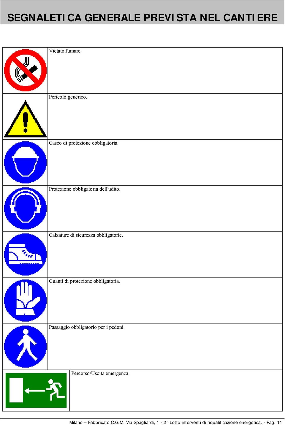 Calzature di sicurezza obbligatorie. Guanti di protezione obbligatoria.