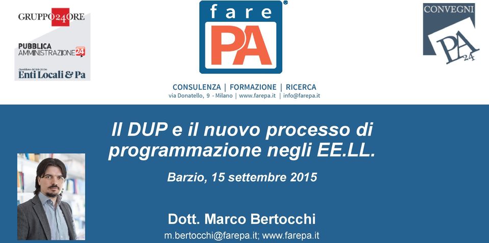 it Il DUP e il nuovo processo di programmazione