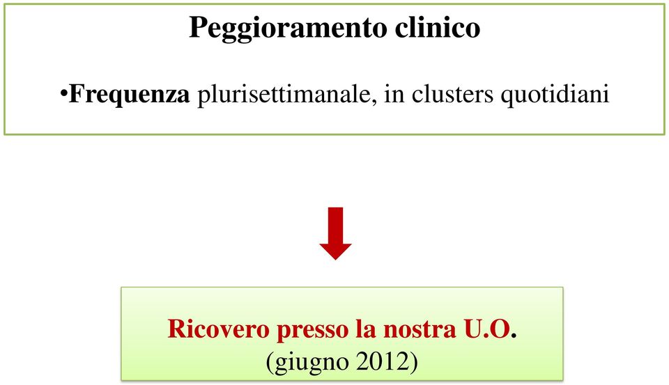 in clusters quotidiani