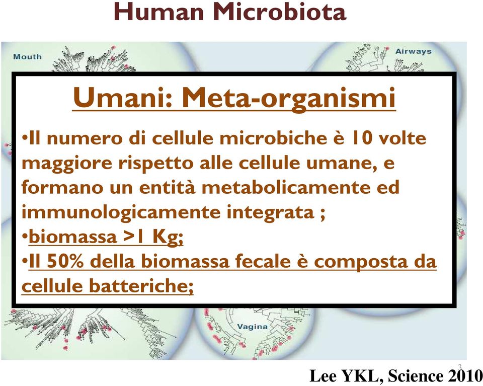 entitàmetabolicamente ed immunologicamente integrata ; biomassa >1 Kg;