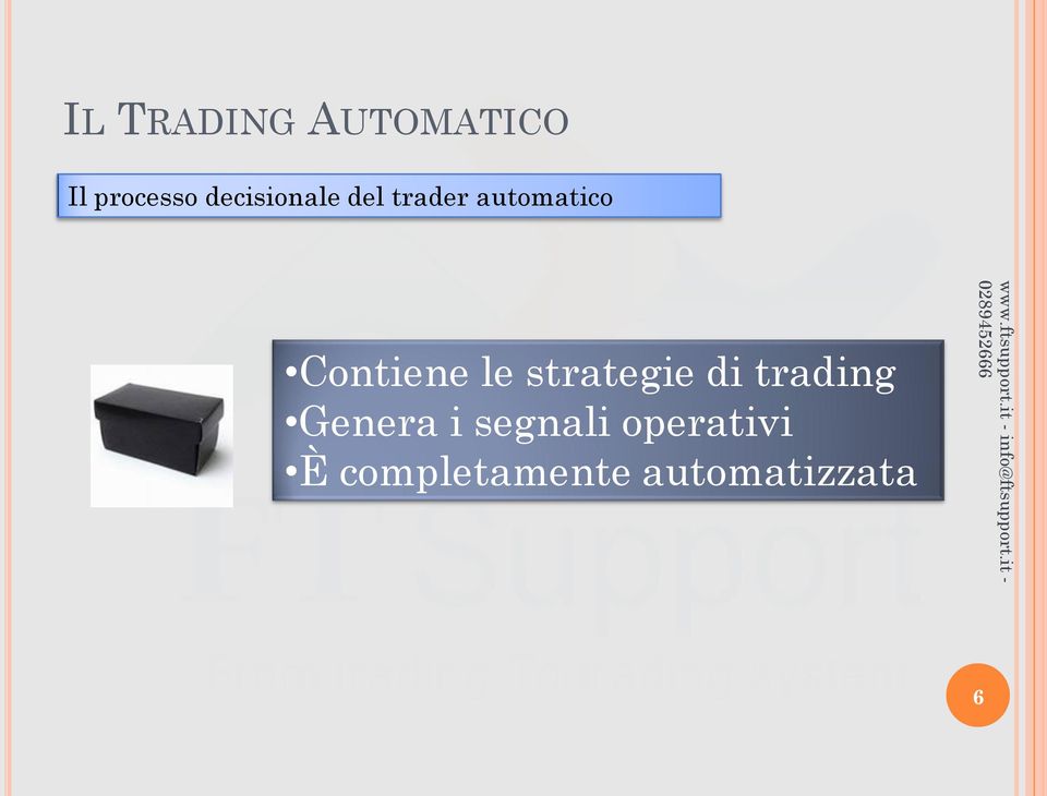 Contiene le strategie di trading Genera