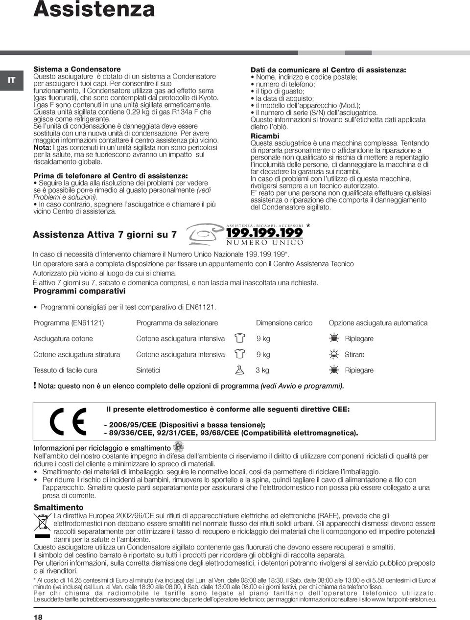 I gas F sono contenuti in una unità sigillata ermeticamente. Questa unità sigillata contiene 0,29 kg di gas R134a F che agisce come refrigerante.