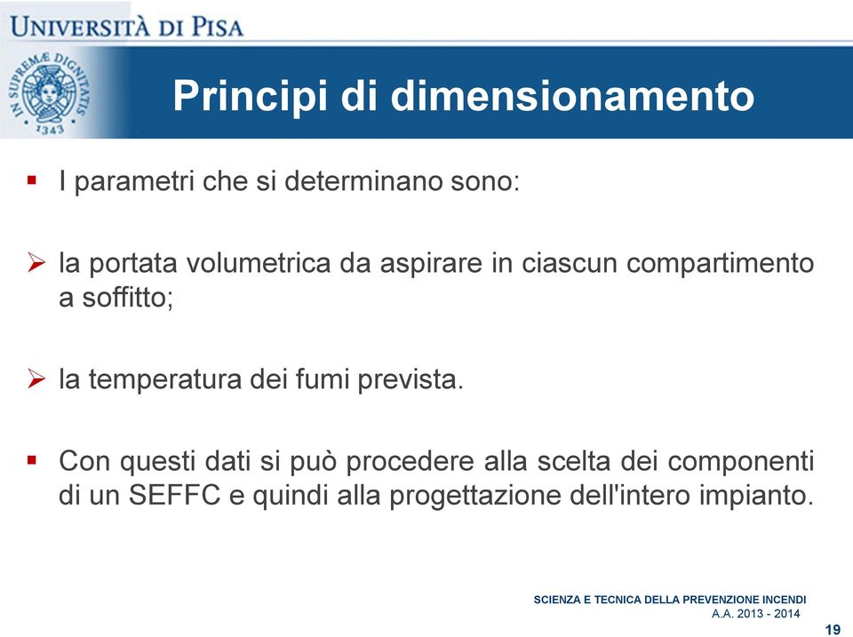 temperatura dei fumi prevista.